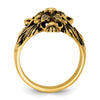 14k IBGoodman Men's Diamond and Ruby Antiqued Lion Ring Mounting