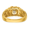 14k Men's 1/6 carat Diamond Nugget Complete Ring