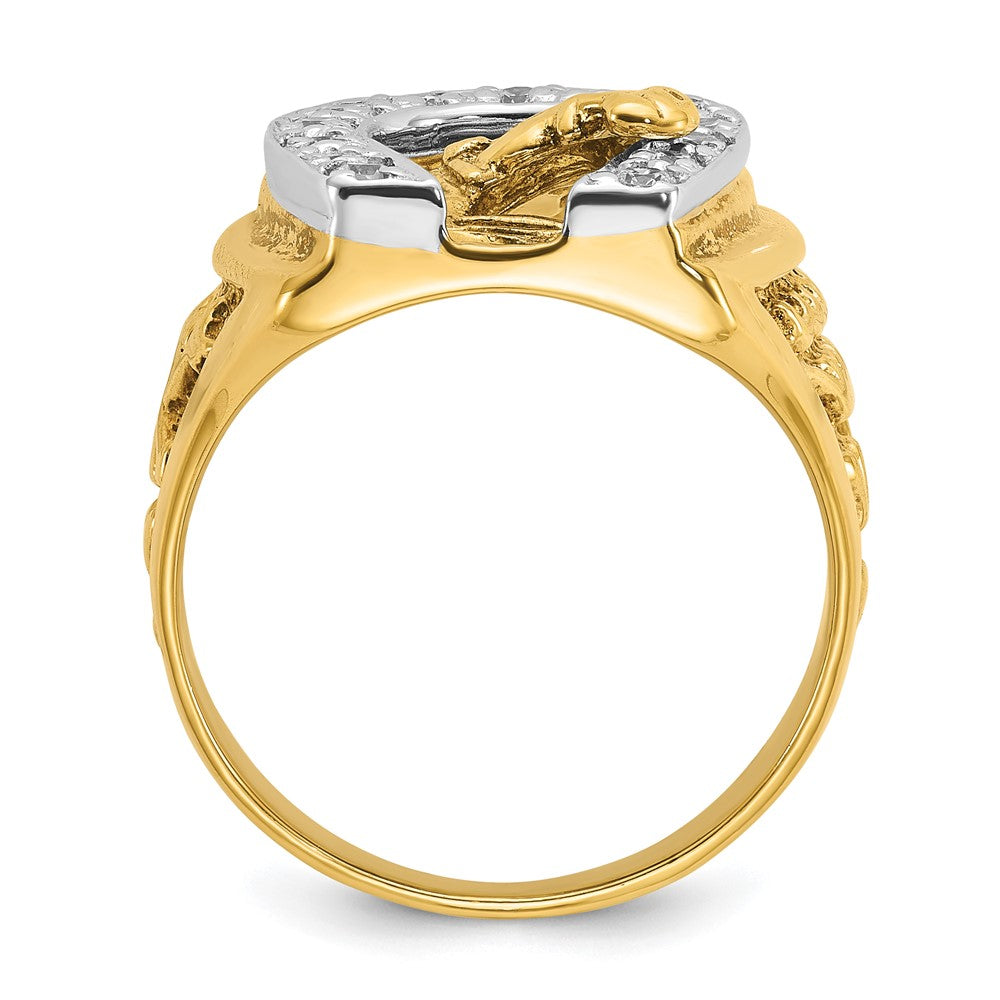 Men's Diamond Horseshoe Rings