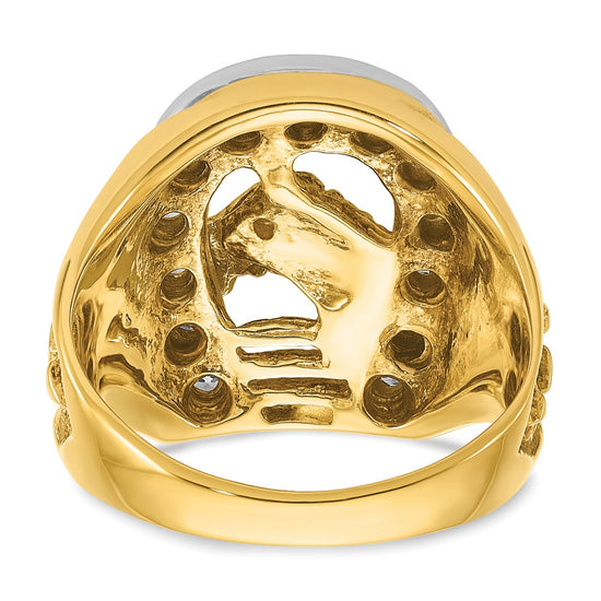 Men's Diamond Horseshoe Rings
