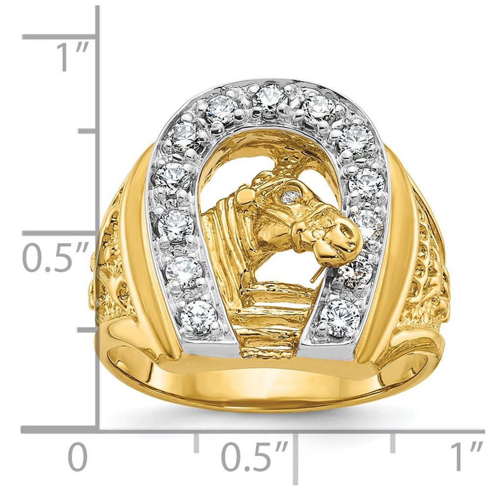 Men's Diamond Horseshoe Rings