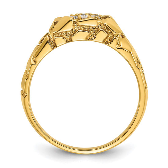 14k IBGoodman Men's Cluster Diamond Nugget Ring Mounting