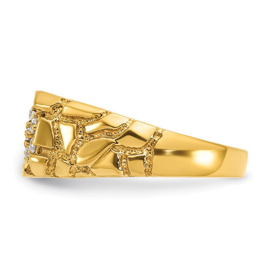 14k IBGoodman Men's Cluster Diamond Nugget Ring Mounting