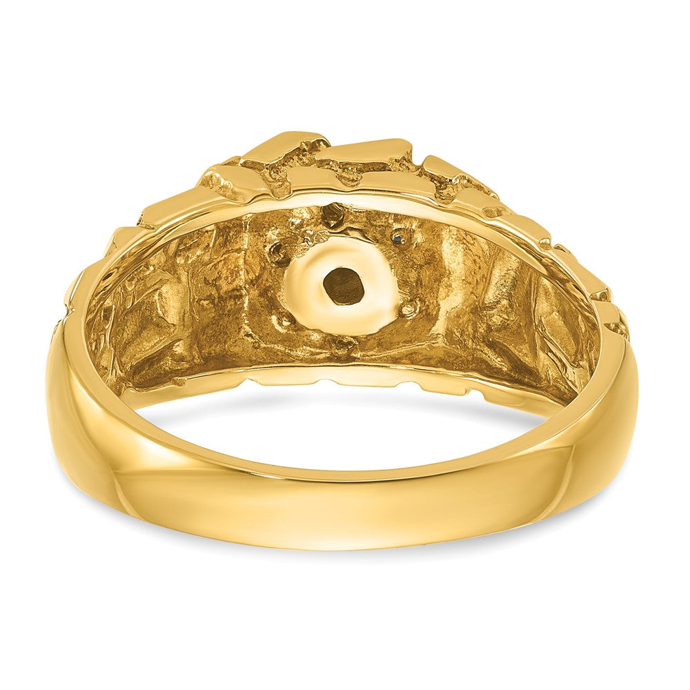 14k IBGoodman Men's Cluster Diamond Nugget Ring Mounting