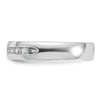 14k White Gold 1/4 carat Lab Grown Diamond VS/SI+ G+ Nine Stone Complete Polished Men's Ring