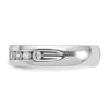 14k White Gold 1/2 carat Lab Grown Diamond VS/SI+ G+ Nine Stone Complete Polished Men's Ring