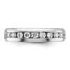 14k White Gold 1/2 carat Lab Grown Diamond VS/SI+ G+ Nine Stone Complete Polished Men's Ring