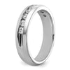14k White Gold 1/2 carat Lab Grown Diamond VS/SI+ G+ Nine Stone Complete Polished Men's Ring