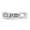 14k White Gold 1 carat Lab Grown Diamond VS/SI+ G+ Nine Stone Complete Polished Men's Ring