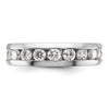 14k White Gold 1 carat Lab Grown Diamond VS/SI+ G+ Nine Stone Complete Polished Men's Ring