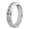 14k White Gold 1 carat Lab Grown Diamond VS/SI+ G+ Nine Stone Complete Polished Men's Ring