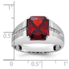 14k White Gold IBGoodman Men's Gemstone and Diamond Ring Mounting