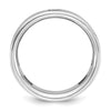 14k White Gold IBGoodman Men's Satin Sapphire/Diamond Ring Mounting