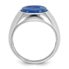 14k White Gold IBGoodman Men's Gemstone Ring Mounting