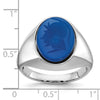 14k White Gold IBGoodman Men's Gemstone Ring Mounting