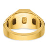 14k Men's Ruby Doublet Stone Complete Ring