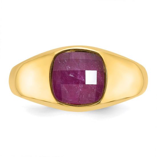 Men's Gemstone Doublet Stone Rings