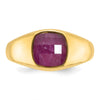 Men's Gemstone Doublet Stone Rings