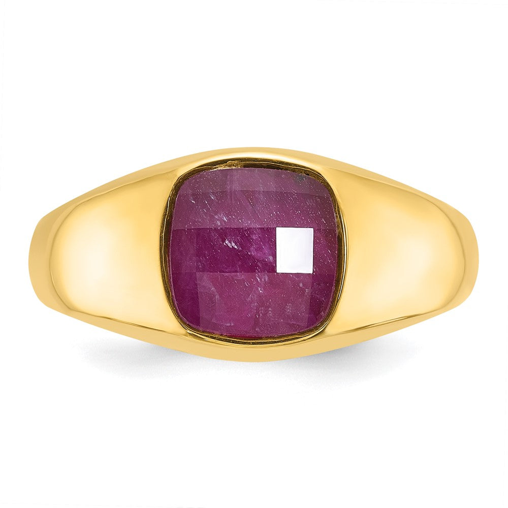 Men's Gemstone Doublet Stone Rings