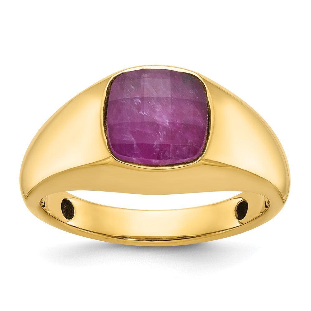 Men's Gemstone Doublet Stone Rings