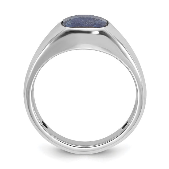 Men's Gemstone Doublet Stone Rings