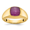 Men's Gemstone Doublet Stone Rings