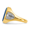 14k Two-tone IBGoodman Men's Gemstone Ring Mounting