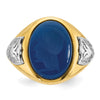 14k Two-tone IBGoodman Men's Gemstone Ring Mounting