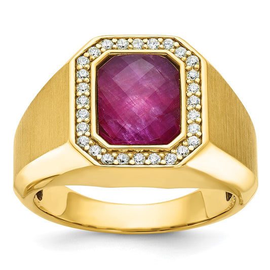 Men's Gemstone and Diamond Rings