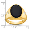 Men's Oval Gemstone Doublet and Diamond Rings