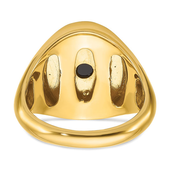 Men's Oval Gemstone Doublet and Diamond Rings