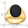 Men's Oval Gemstone Doublet and Diamond Rings