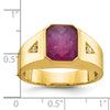 Men's Gemstone Doublet Stone & Diamond Rings