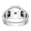 Men's Gemstone Doublet Stone & Diamond Rings