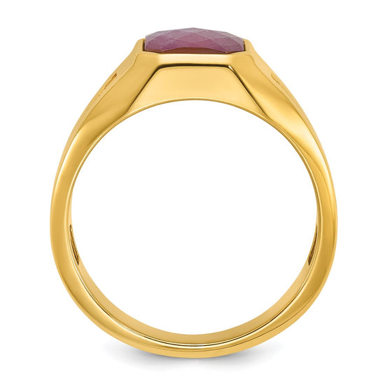 Men's Gemstone Doublet Stone & Diamond Rings
