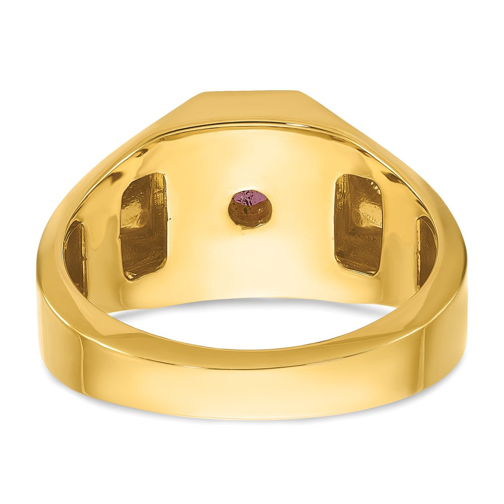 Men's Gemstone Doublet Stone & Diamond Rings