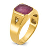 Men's Gemstone Doublet Stone & Diamond Rings