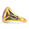 Men's w/Black Rhodium Ruby Doublet Stone Rings