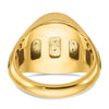 Men's w/Black Rhodium Ruby Doublet Stone Rings