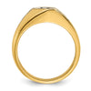 14k IBGoodman Men's Polished and Satin Ring Mounting