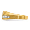 14k IBGoodman Men's Polished and Satin Ring Mounting