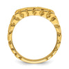 14k Men's 1/3 carat Diamond Nugget Complete Ring