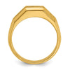 IBGoodman 14k Men's Polished Cut-Out 5-Stone 3/4 Carat AA Quality Diamond Ring