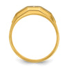 14k IBGoodman Men's Polished and Satin 5-Stone Ring Mounting