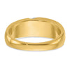 IBGoodman 14k Men's Polished and Satin 3-Stone Ring Mounting