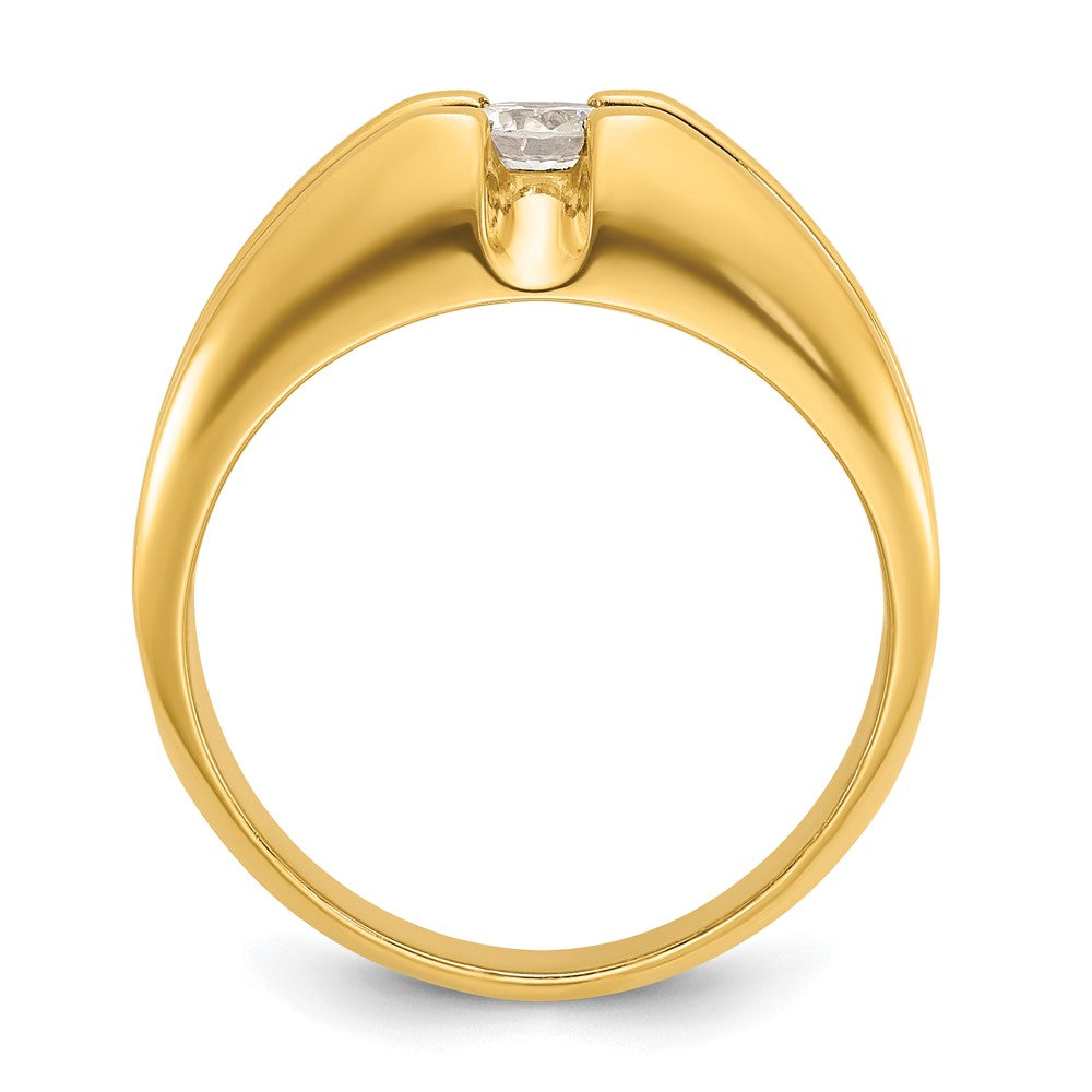 14k Men's 1/3 carat Diamond Complete Ring