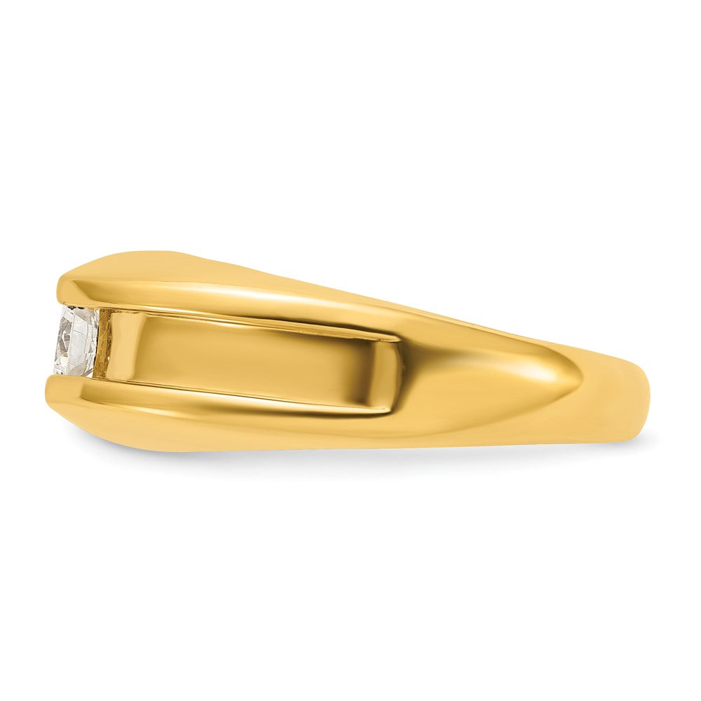 14k Men's 1/3 carat Diamond Complete Ring