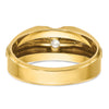 14k Two-tone Men's 1/2 carat Diamond Complete Ring