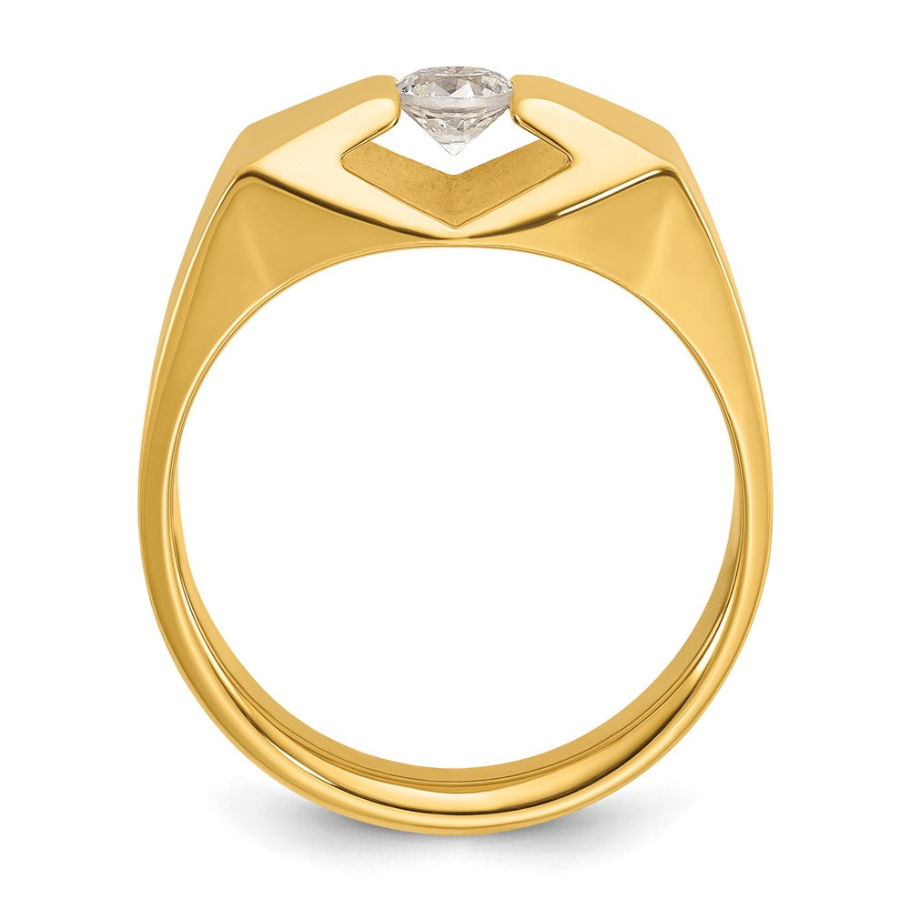 14k Men's 1/3 carat Diamond Complete Ring