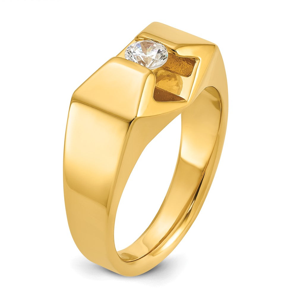 14k Men's 1/3 carat Diamond Complete Ring